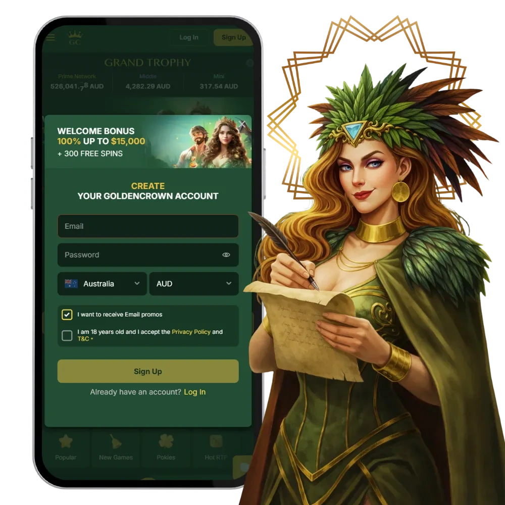 Golden Crown Casino App hero image