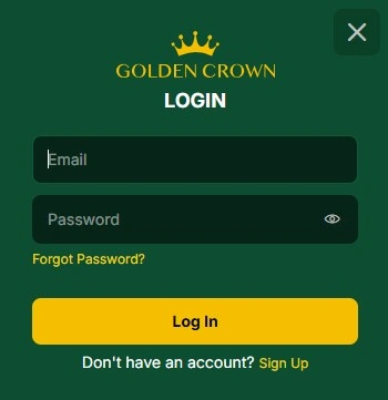 Golden Crown Casino account security image